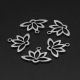 Roostevabast terasest 304 ripats "Lotus ring" 14x18x1 mm 1 tk. MD2418