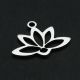 Stainless steel 304 pendant "Lotus ring" 14x18x1 mm 1 pc. MD2418