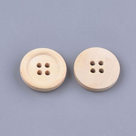 Holzknopf 20x4,5mm 10 Stk. SAG0071