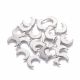 Stainless steel 304 pendant "Moon" 16x11x0.9 mm 4 pcs. MD2428