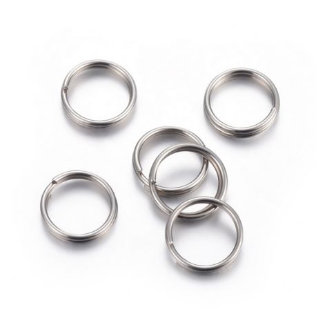 Двойное кольцо из нержавеющей стали 304 12x2 мм 20 шт. MD2436