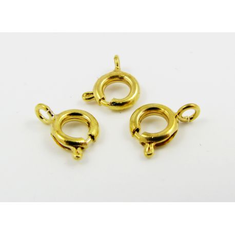 Halskettenverschluss 12x6 mm, 10 Stk. E102-G