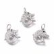 Messingist ripats tsirkooniga "Dolphin" 14x13x3,8 mm 1 tk. MD2438