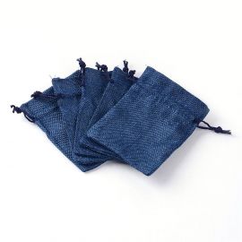 Sünteetilisest lõuendist kinkekott 12x9 cm 4 tk.