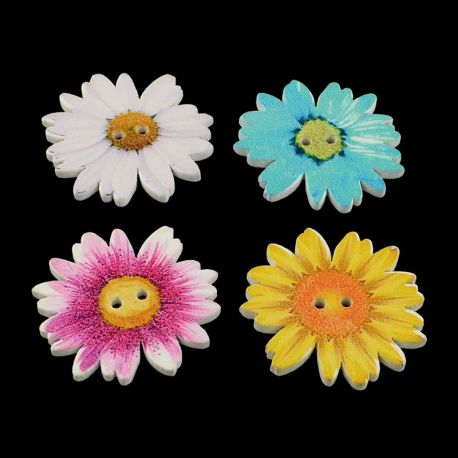 Holzsaga "Blume" 33x33x2 mm 5 Stk. SAG0083