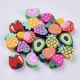 Polymer clay beads "Fruit" 10x9x4 mm 10 pcs. KK0379