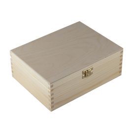 Medinė dėžutė arbatai 6 sk. 22x16x8 cm