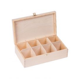 Wooden box for tea 8 pcs. 28x16x8 cm MED0061