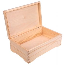 Wooden box - chest 30x20x12 cm. 1 pc.