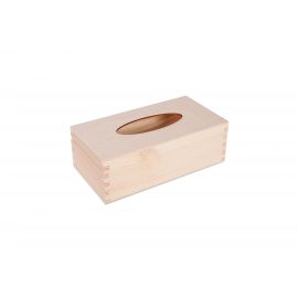 Wooden box for napkins 25x13x8 cm. 1 pc.