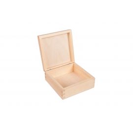 Wooden box 15x15x5.5 cm. 1 pc. MED0072