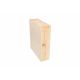 Triple wooden box for wine 36x30x10 cm. 1 pc. MED0068