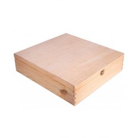 Ящик деревянный четырехместный для вина 39х36х10 см. 1 шт.