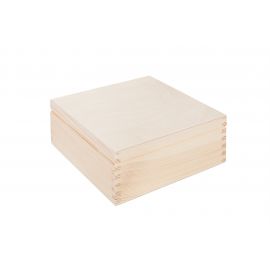 Wooden box 20x20x9 cm. 1 pc.