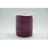 Leather for handicrafts. Genuine leather cord. Purple cowhide 1 meter