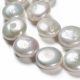 Natural freshwater Keshi pearls 13-12x6-4 mm. 1 pc. GP0109