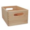 Деревянный ящик с ручками 30х20х13 см. 1 шт. MED0076
