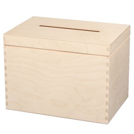 Spendenbox aus Holz 29x20x21 cm. 1 Stk. MED0078