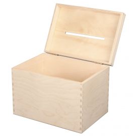 Wooden donation box 29x20x21 cm. 1 pc.