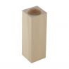 Wooden candlestick 14x5x5 cm. 1 pc. MED0080
