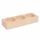 Puidust küünlajalg 3 osa 14,5x5x2,5 cm. 1 tk. MED0087