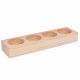 Kerzenhalter aus Holz 4 Abschnitte 19,5x5x2,5 cm. 1 Stk. MED0088