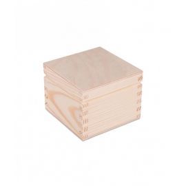 Wooden box 10x10x7 cm. 1 pc.