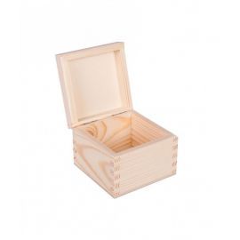 Wooden box 10x10x7 cm. 1 pc. MED0097