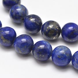 Natūralūs Lapis Lazuli karoliukai 8 mm., 1 gija.