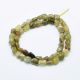 Natural Green Garnet Beads 5x4 mm., 1 thread.