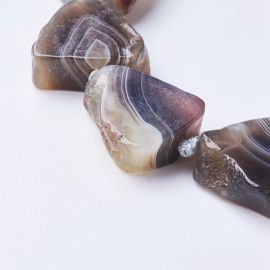 Natural Botswana Agate Beads 22-26 mm., 1 pc.