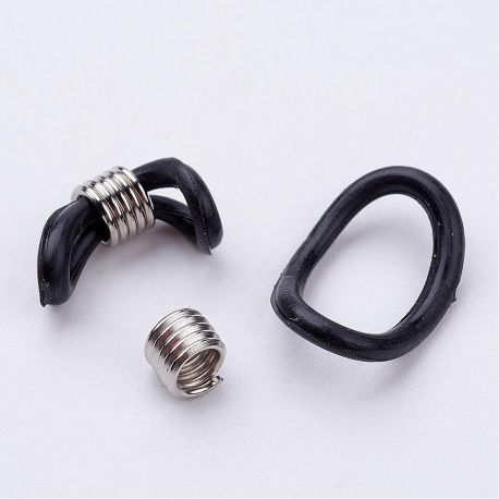Silikoninis akinių laikiklis 16x6,5 mm., 4 vnt.