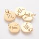 Stainless steel 304 zodiac pendant "Scorpio" 12x1 mm 1 pc