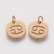 Nerūsējošā tērauda 304 zodiaka kulons "Vēzis" 12x1 mm 1 gab