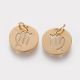 Stainless steel 304 zodiac pendant "Virgo" 12x1 mm 1 pc