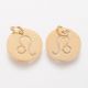 Priedai papuošalams - Nerūdijančio plieno 304 zodiako pakabukas "Liūtas". Aukso spalvos dydis 12x1 mm 1 vnt