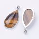Natürlicher Tiger Eye Anhänger 50x26x9 mm., 1 Stck.