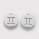 Nerūsējošā tērauda 304 zodiaka kulons "Gemini", 12x1 mm., 1 gab