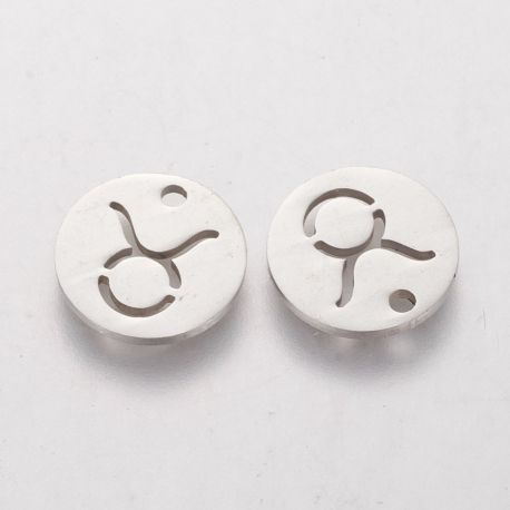 Roostevabast terasest 304 sodiaagiripats "Tauras / Taurus", 12x1 mm., 1 tk. MD1958