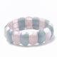 Loodusliku akvamariini ja roosa kvartsi käevõru 20x10 mm. 1 tk. AP0001