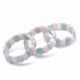 Armband aus natürlichem Aquamarin und Rosenquarz 20x10 mm. 1 Stk.