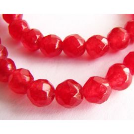 Rubino karoliukų gija 6 mm AKG0047