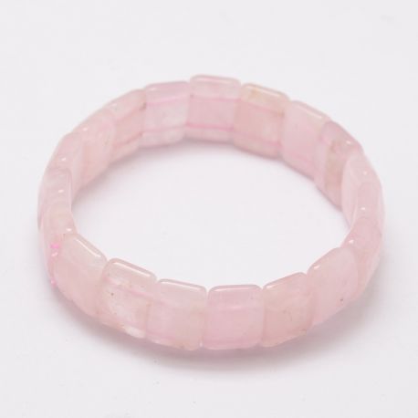Natürliches Rosenquarz-Armband 16x8 mm. 1 Stk.