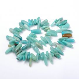 Looduslikud Amasoniidi helmed 22-10x7-4 mm. 1 niit.