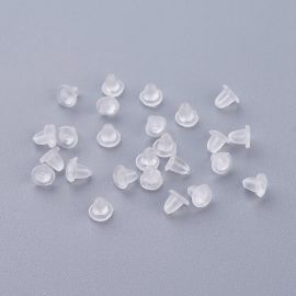 Plastmasas auskaru stiprinājumi 4x35 mm. 10 gab.