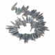 Dabīgās kianīta/distenīta krelles 35-5x8-2x10-3 mm. 6 gab.