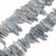 Dabīgās kianīta/distenīta krelles 35-5x8-2x10-3 mm. 6 gab.