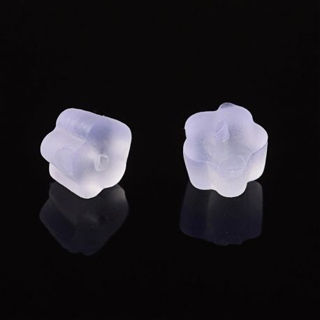 Plastic earring retainers 4x25 mm. 10 pcs.