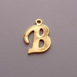 Stainless steel 304 pendant letter "B" 15x10 mm. 1 pc.
