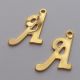 Stainless steel 304 pendant letter "A" 15x12 mm. 1 pc.